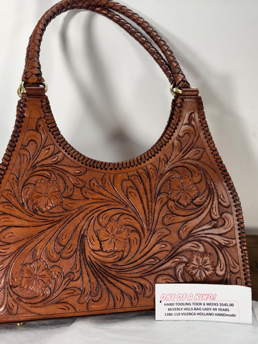 VILENCA HOLLAND-NWT$545.00           HAND WOVEN , HAND STAINED & HAND WHIPLACED
